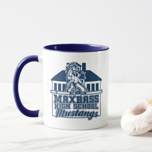Mug Journées scolaires de Maxbass Mustangs (Avec donut)