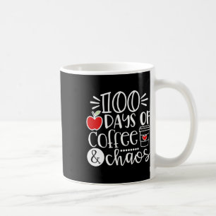 Mug Jours De Café Chaos Professeur Heureux 100 Jours D