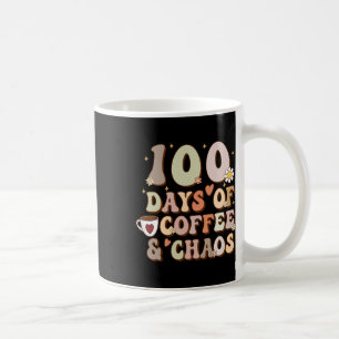 Mug Jours De Café Et Chaos 100e Jour D'Enseignement