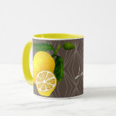 Mug Jours de citron Brown (Devant gauche)