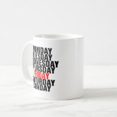 Mug Jours de la semaine (Devant gauche)