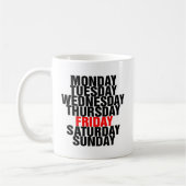 Mug Jours de la semaine (Gauche)