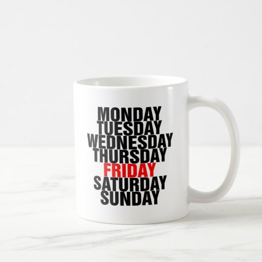Mug Jours de la semaine (Droite)