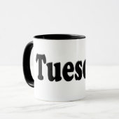 Mug Jours de la semaine - Mardi (Devant gauche)