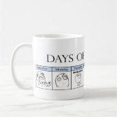 Mug Jours de la semaine Memes (Gauche)