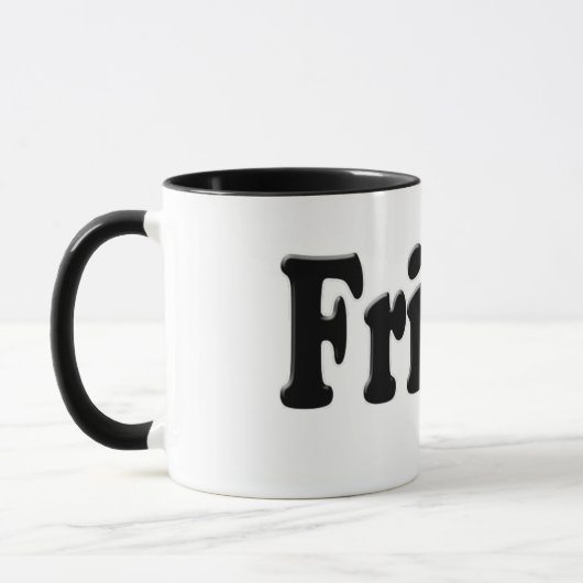 Mug Jours de la semaine - Vendredi (Gauche)