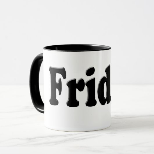 Mug Jours de la semaine - Vendredi (Devant gauche)