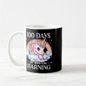 Mug Jours De L'École Unicorne Filles Enseignant 100ème (Gauche)