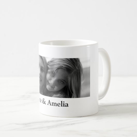 Mug Jours de soeurs monochromes mignonnes (Devant droit)