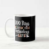 Mug Jours De Technologie 100e Jour D'École De Technolo (Gauche)