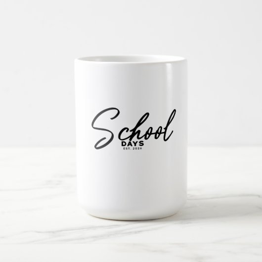 Mug Jours d'école Conception de rentrée scolaire (Centre)