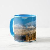 Mug Jours Derniers Lumière Sur Les Pistes De Ski De Ch (Devant gauche)