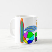 Mug Jours d'été paresseux (Devant gauche)