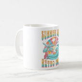 Mug Jours d'été, rétro façons conception de texte (Devant gauche)