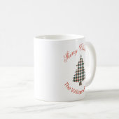 Mug Jours fériés de Noël Russe Plaid (Devant droit)