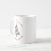 Mug Jours fériés de Noël Russe Plaid (Devant gauche)