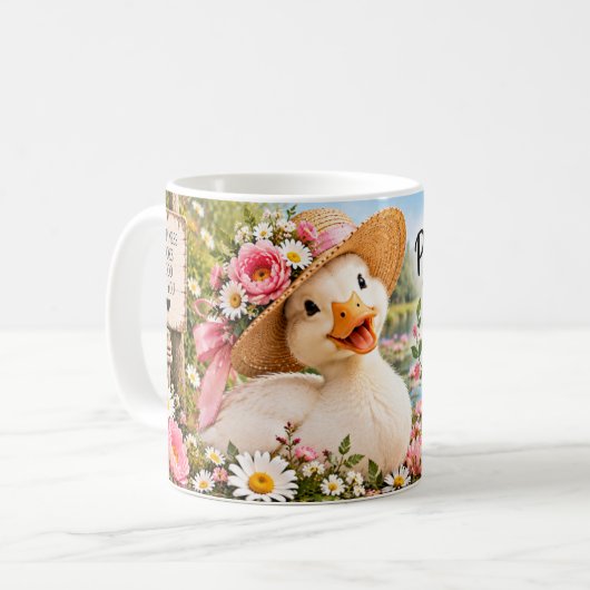 Mug Jours Heureux avec de Jolis Canards (Devant gauche)
