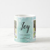 Mug Joy 2 Photo Turquoise et Fête de Noël de Flambeau (Centre)