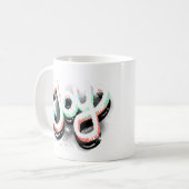 Mug Joy Airbrush Street Art Neon Letting main (Devant gauche)
