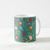 Mug Joy birds Noël vert (Devant droit)