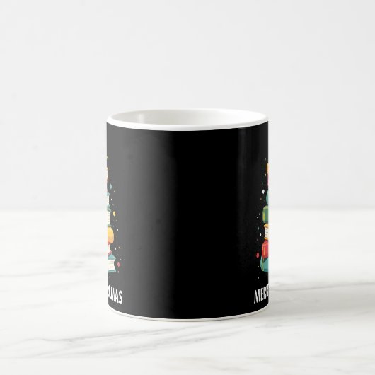 Mug Joy Bookmas - Festive Book Stack for Book Lovers (Centre)