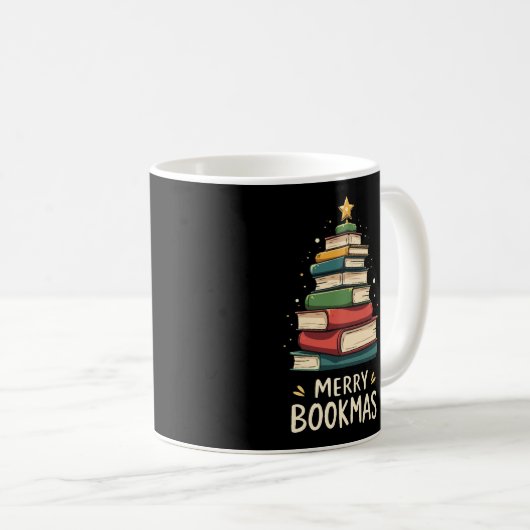 Mug Joy Bookmas - Festive Book Stack for Book Lovers (Devant droit)