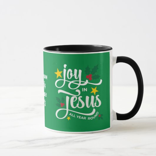 Mug Joy in Jesus Christian Christmas Family Name (Droite)