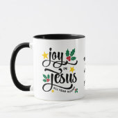 Mug JOY IN JESUS Personalized Christian Christmas (Gauche)