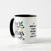 Mug JOY IN JESUS Personalized Christian Christmas (Devant gauche)
