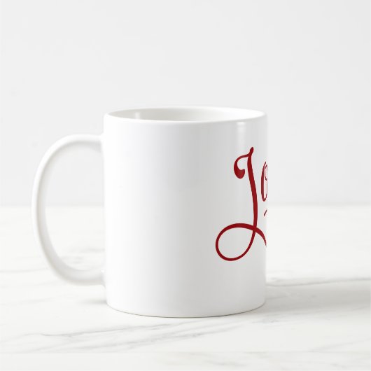 Mug Joy Script Red (Gauche)