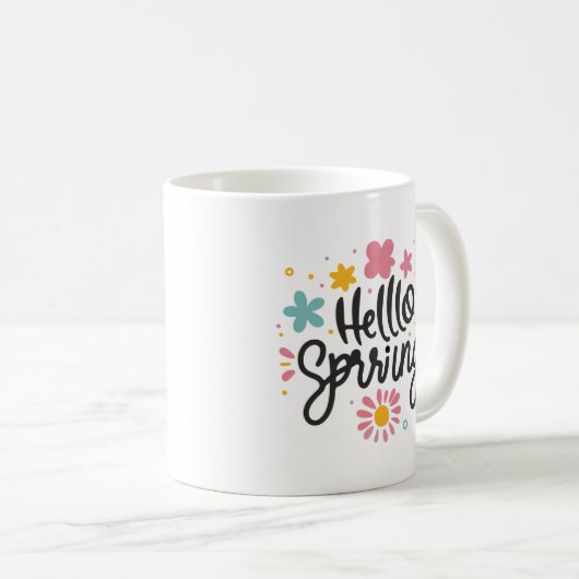 Mug Joy Spring Charming Hello Spring Floral Cheerful (Devant droit)