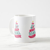 Mug Joy to the World Christmas Citation Typographie (Devant gauche)