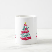 Mug Joy to the World Christmas Citation Typographie (Centre)