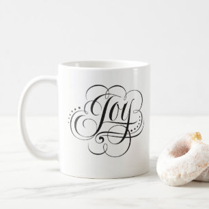 Mug Joy to the World - Elegant Black Christmas Joy