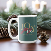 Mug Joy to the World Festive Typography Holiday