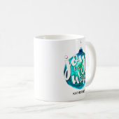 Mug "Joy to the World" Globe, Noël, Custom (Devant droit)