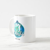 Mug "Joy to the World" Globe, Noël, Custom (Devant gauche)