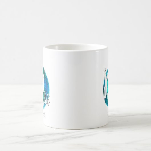 Mug "Joy to the World" Globe, Noël, Custom (Centre)