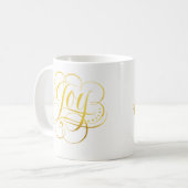 Mug Joy to the World - Gold Christmas Lettering (Devant gauche)