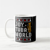 Mug Joy Tuba World Funny Music Lover Ugly Christmas Sw (Gauche)