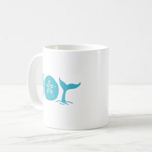 Mug Joy Typographie Noël côtier (Devant gauche)
