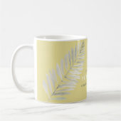 Mug Joy vient le matin et il fait chaud jaune (Gauche)