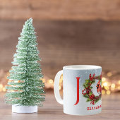 Mug Joy Watercolor Wreath + Red Cardinal | Nom