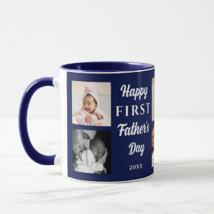 Mug Joyeuse 1ère Fête des Pères Navy Blue 8 Photo Coll
