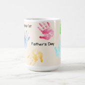 Mug Joyeuse 1ère Fête des pères papa bébé empreinte de (Centre)