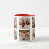 Mug Joyeuse calligraphie de Noël Script Photo (Centre)