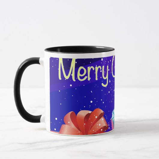 Mug Joyeuse carte de Noël (Gauche)