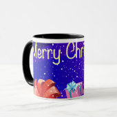 Mug Joyeuse carte de Noël (Devant gauche)