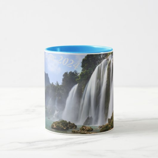 Mug Joyeuse cascade du Nouvel An (Centre)