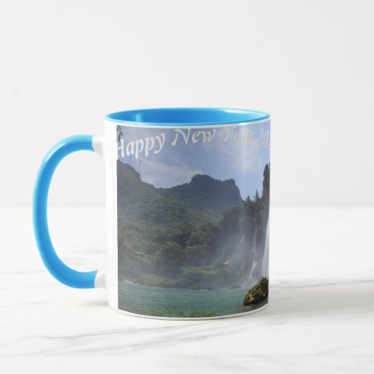 Mug Joyeuse cascade du Nouvel An (Gauche)
